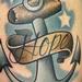 Tattoos - New School Rhode Island Hope Anchor - 97726